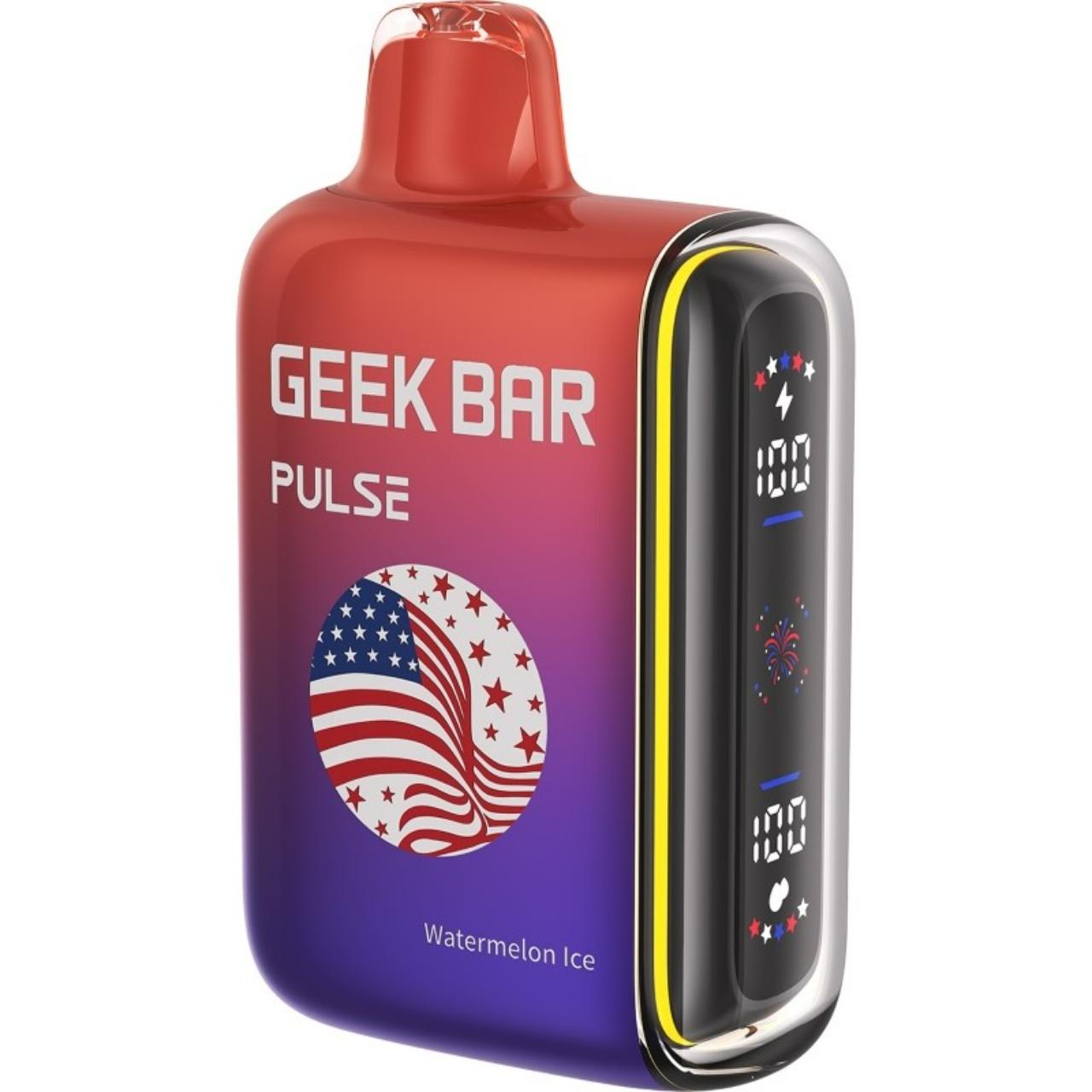 Geek Vape Pulse 15000 Puff Disposable Patriot Edition - Watermelon Ice Geek Vape Pulse 15000 Puff Disposable Patriot Edition - Watermelon Ice