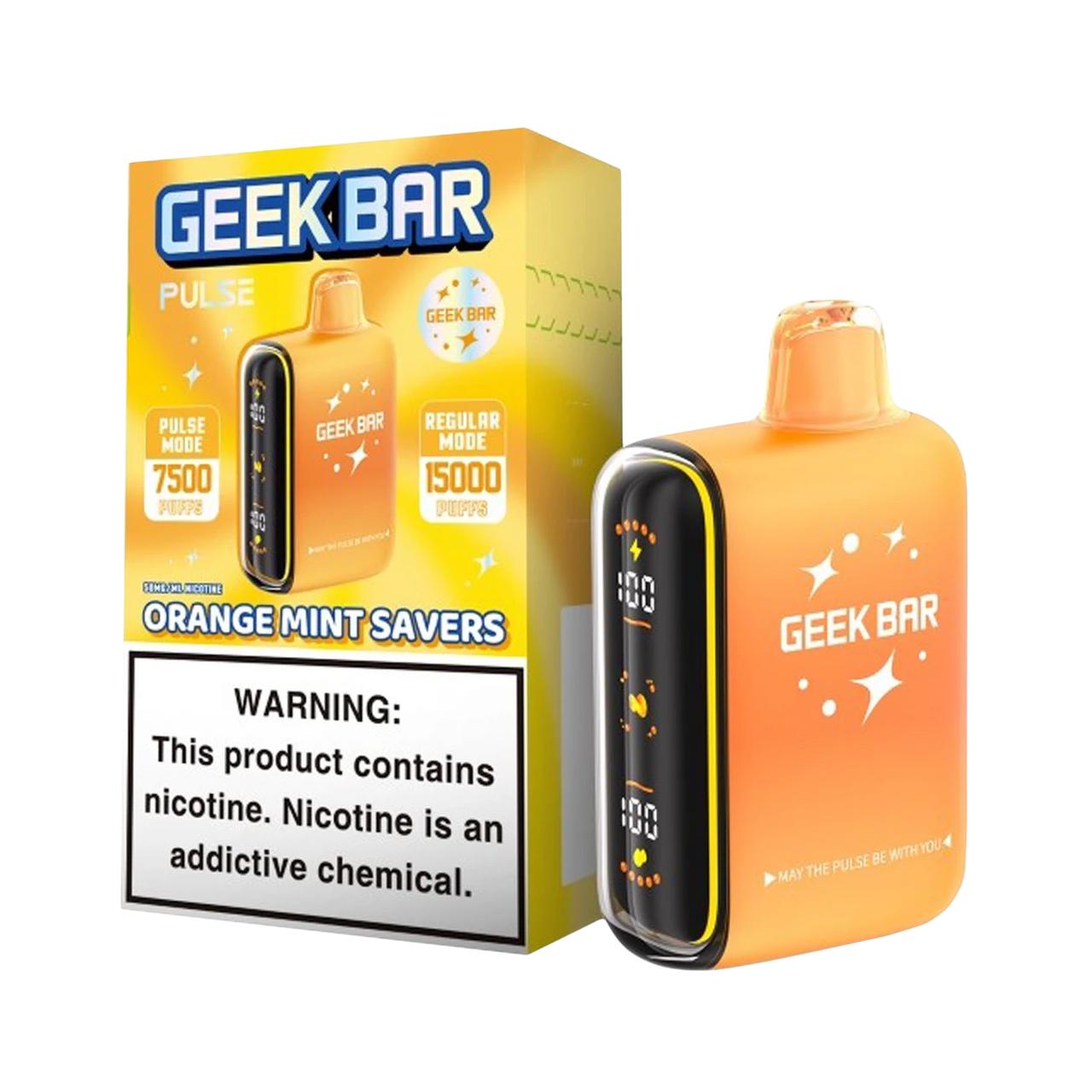 Geek Vape Pulse 15000 Puff Disposable Savers Edition - Orange Mint Savers Geek Vape Pulse 15000 Puff Disposable Savers Edition - Orange Mint Savers