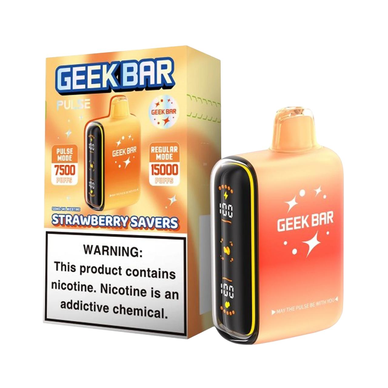 Geek Vape Pulse 15000 Puff Disposable Savers Edition - Strawberry Savers Geek Vape Pulse 15000 Puff Disposable Savers Edition - Strawberry Savers
