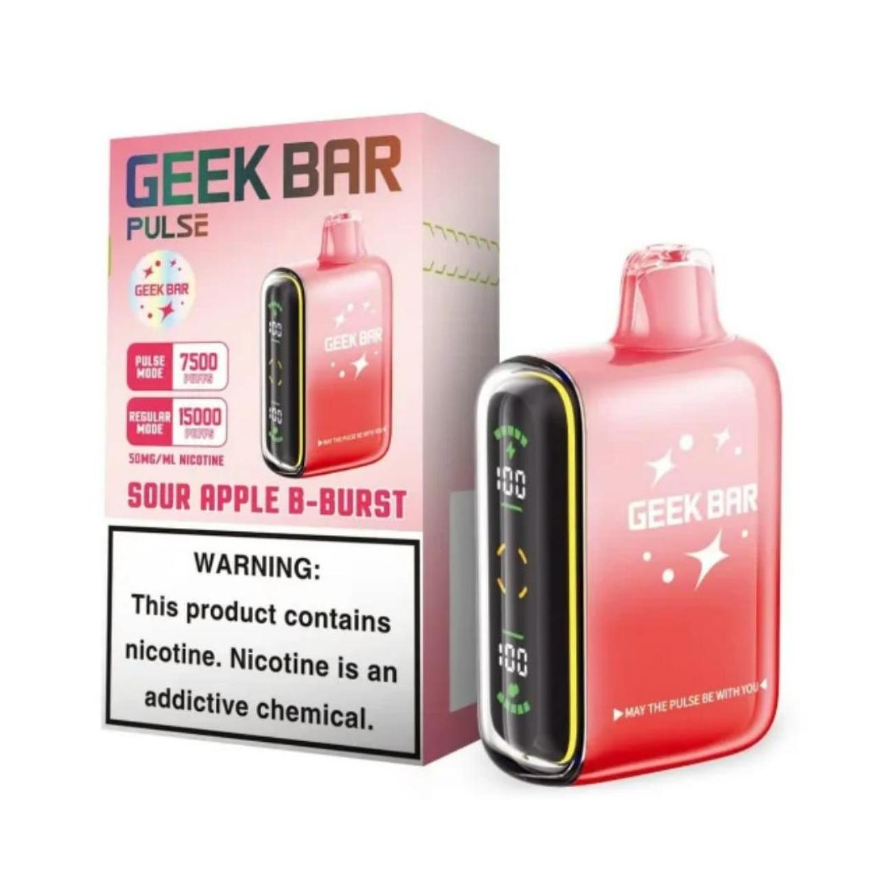 Geek bar Pulse 15000 Puff Disposable Sour Apple B-Burst