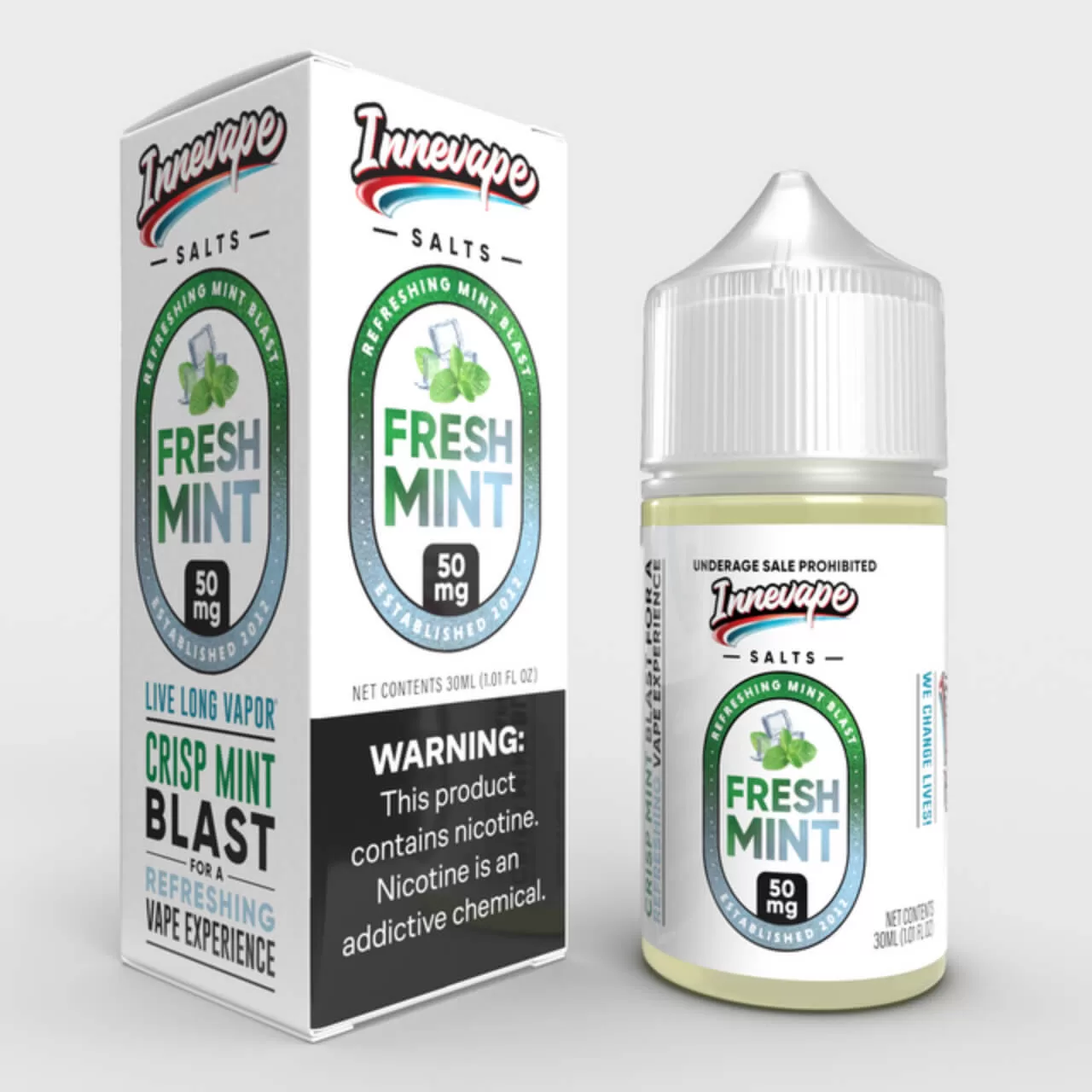 Innevape Fresh Mint Salts 30ml E-Juice Innevape Fresh Mint Salts 30ml E-Juice