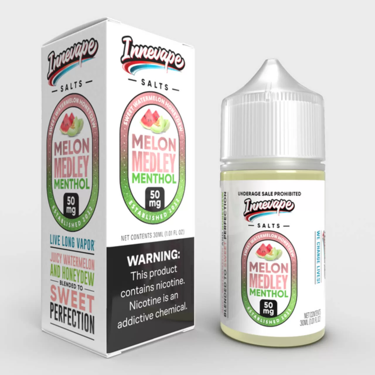 Innevape Melon MDLY Menthol Salts 30ml E-Juice Innevape Melon MDLY Menthol Salts 30ml E-Juice