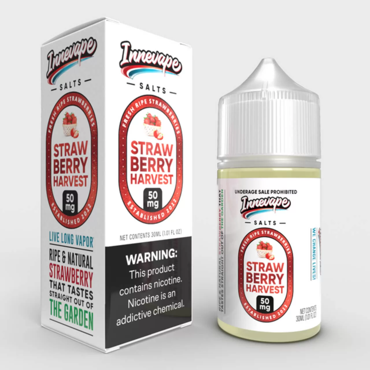 Innevape Strawberry Harvest Salts 30ml E-Juice Innevape Strawberry Harvest Salts 30ml E-Juice