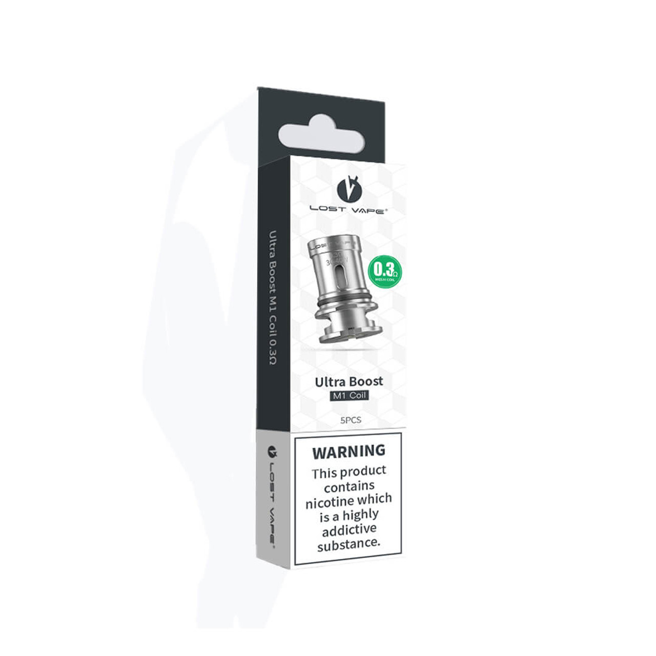 LostVape Ultra Boost Replacement Coil (Pack of 5)-M1 0.3 OHMS LostVape Ultra Boost Replacement Coil (Pack of 5)-M1 0.3 OHMS