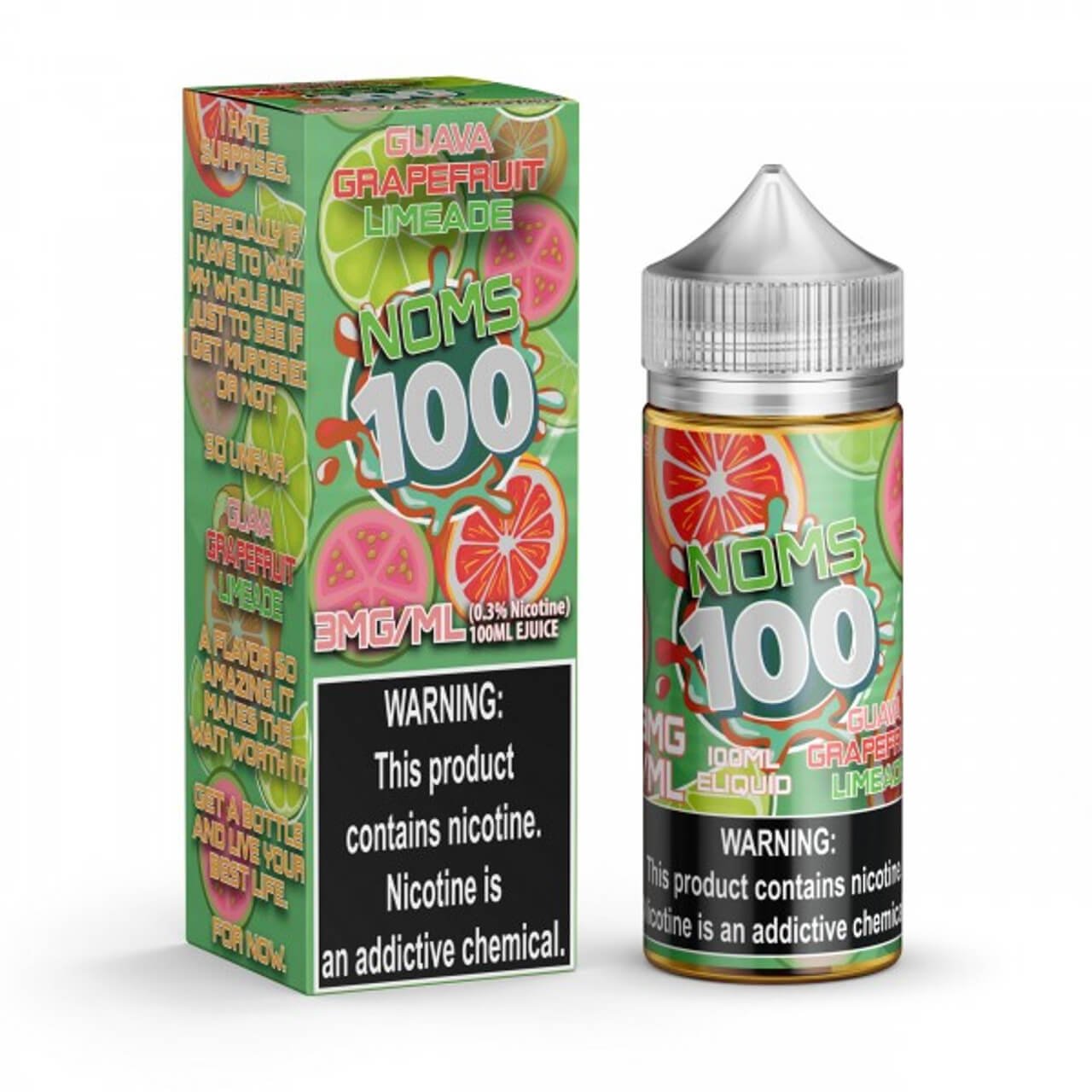 Noms 100 Guava Grapefruit Limeade 100ml E-Juice Noms 100 Guava Grapefruit Limeade 100ml E-Juice