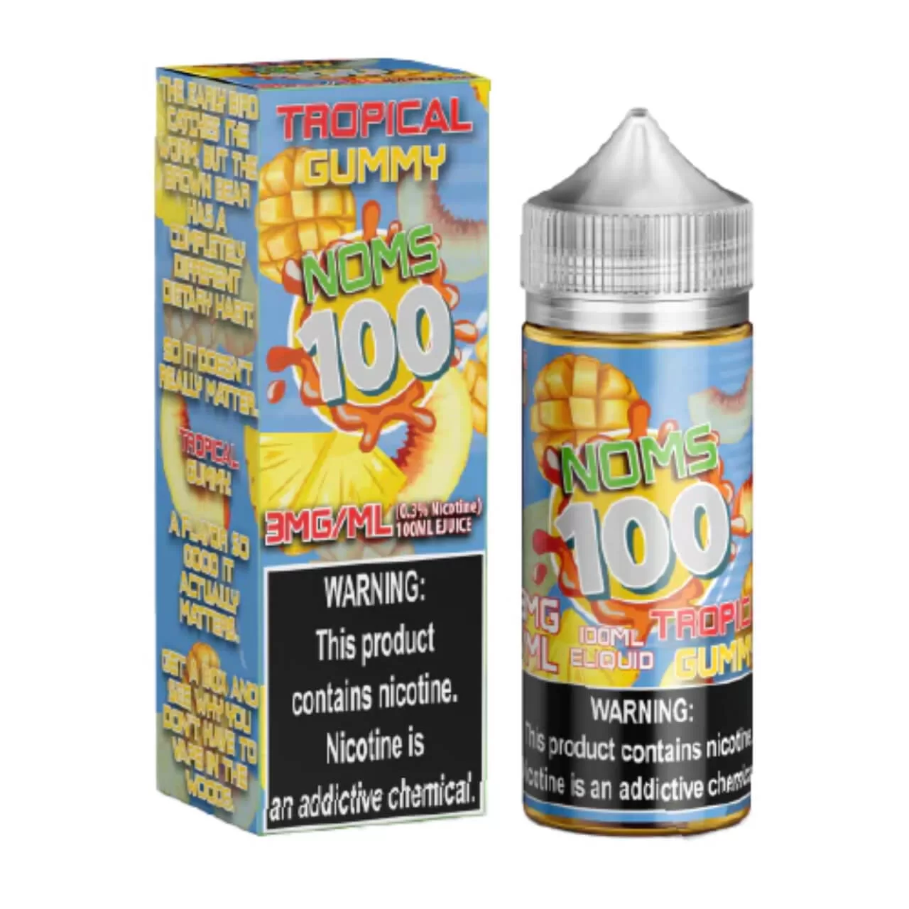 Noms 100 Tropical Gummy 100ml E-Juice Noms 100 Tropical Gummy 100ml E-Juice