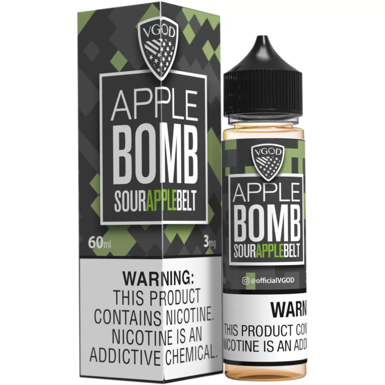 VGOD Apple Bomb 60ml E-Juice 3mg VGOD Apple Bomb 60ml E-Juice 3mg