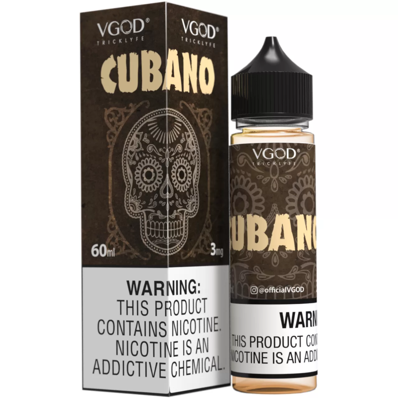 VGOD Cubano 60ml E-Juice 3mg VGOD Cubano 60ml E-Juice 3mg