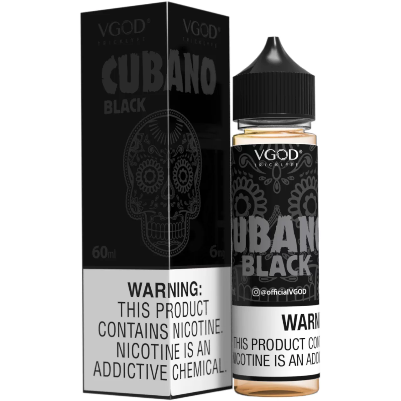 VGOD Cubano Black 60ml E-Juice 6mg VGOD Cubano Black 60ml E-Juice 6mg