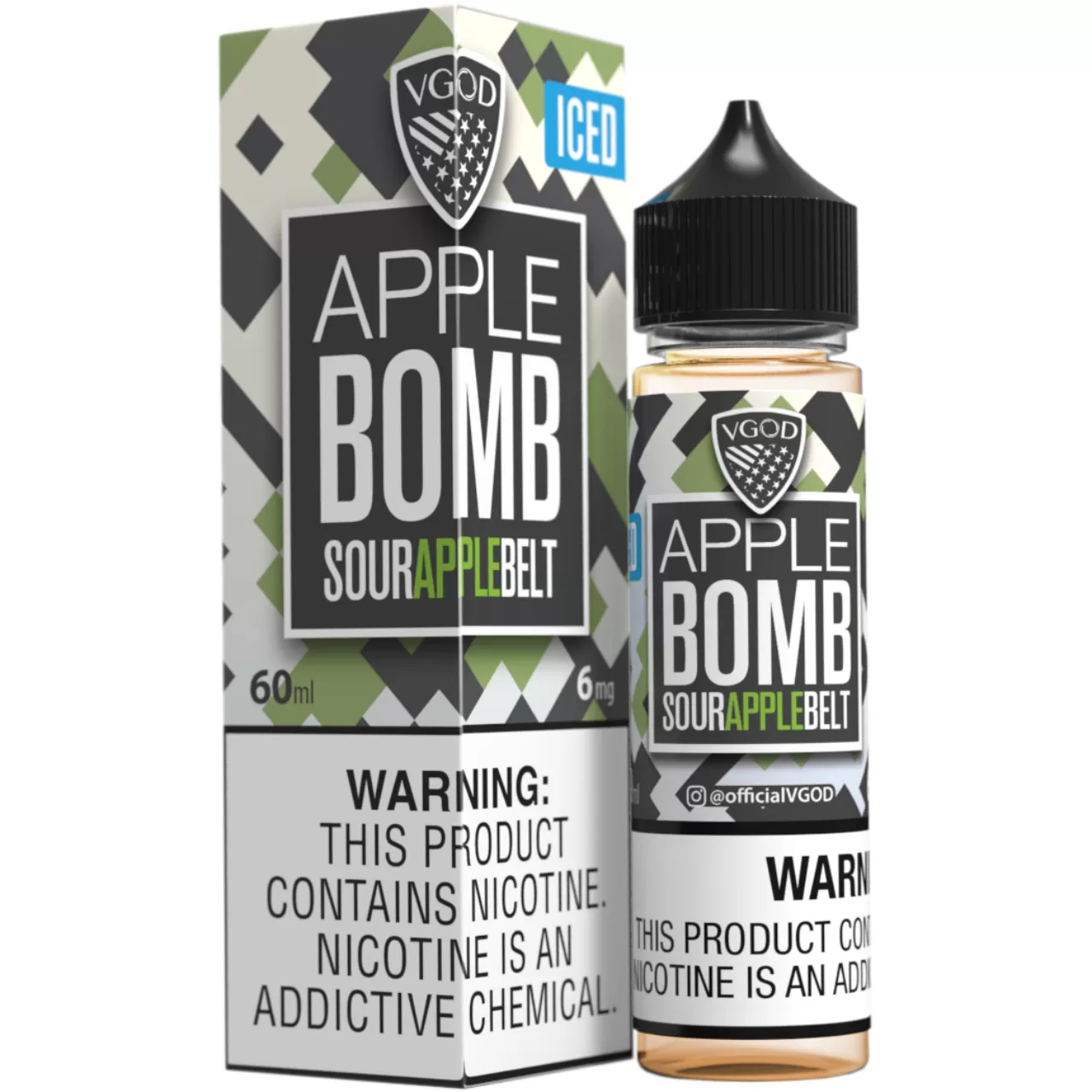 VGOD Iced Apple Bomb 60ml E-Juice 6mg VGOD Iced Apple Bomb 60ml E-Juice 6mg