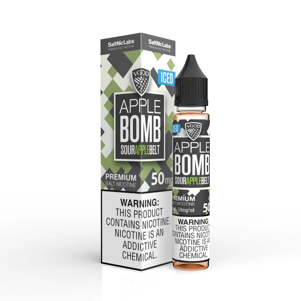 VGOD Iced Apple Bomb SaltNic 30ml Salt E-Juice 50mg VGOD Iced Apple Bomb SaltNic 30ml Salt E-Juice 50mg