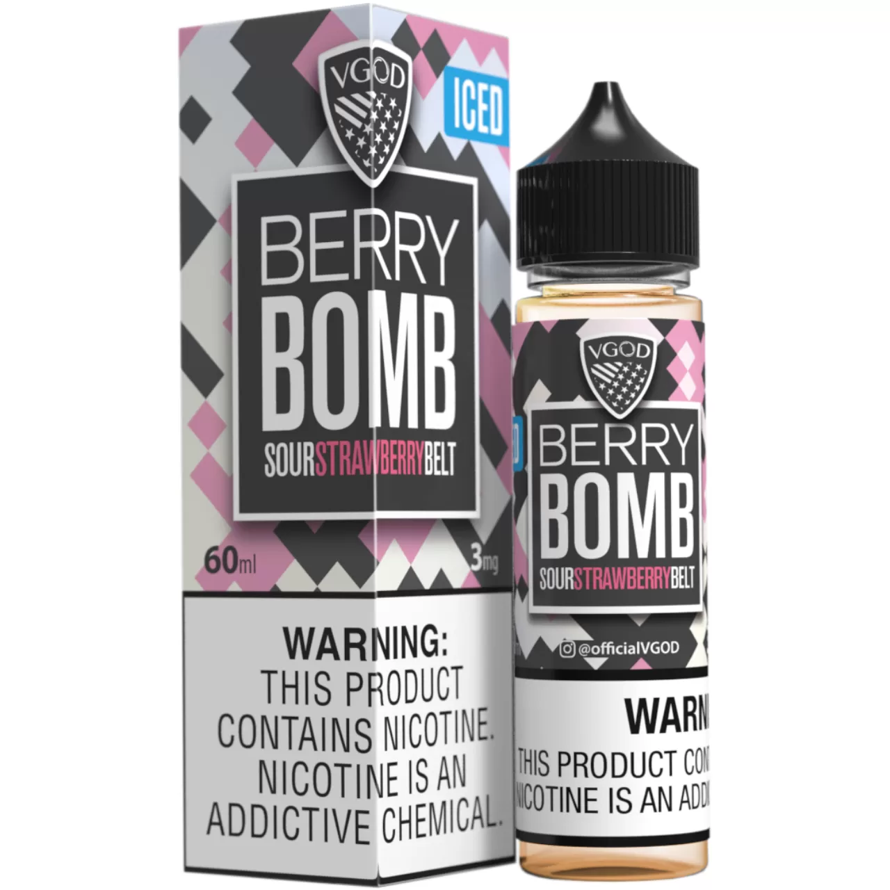 VGOD Iced Berry Bomb 60ml E-Juice 3mg VGOD Iced Berry Bomb 60ml E-Juice 3mg