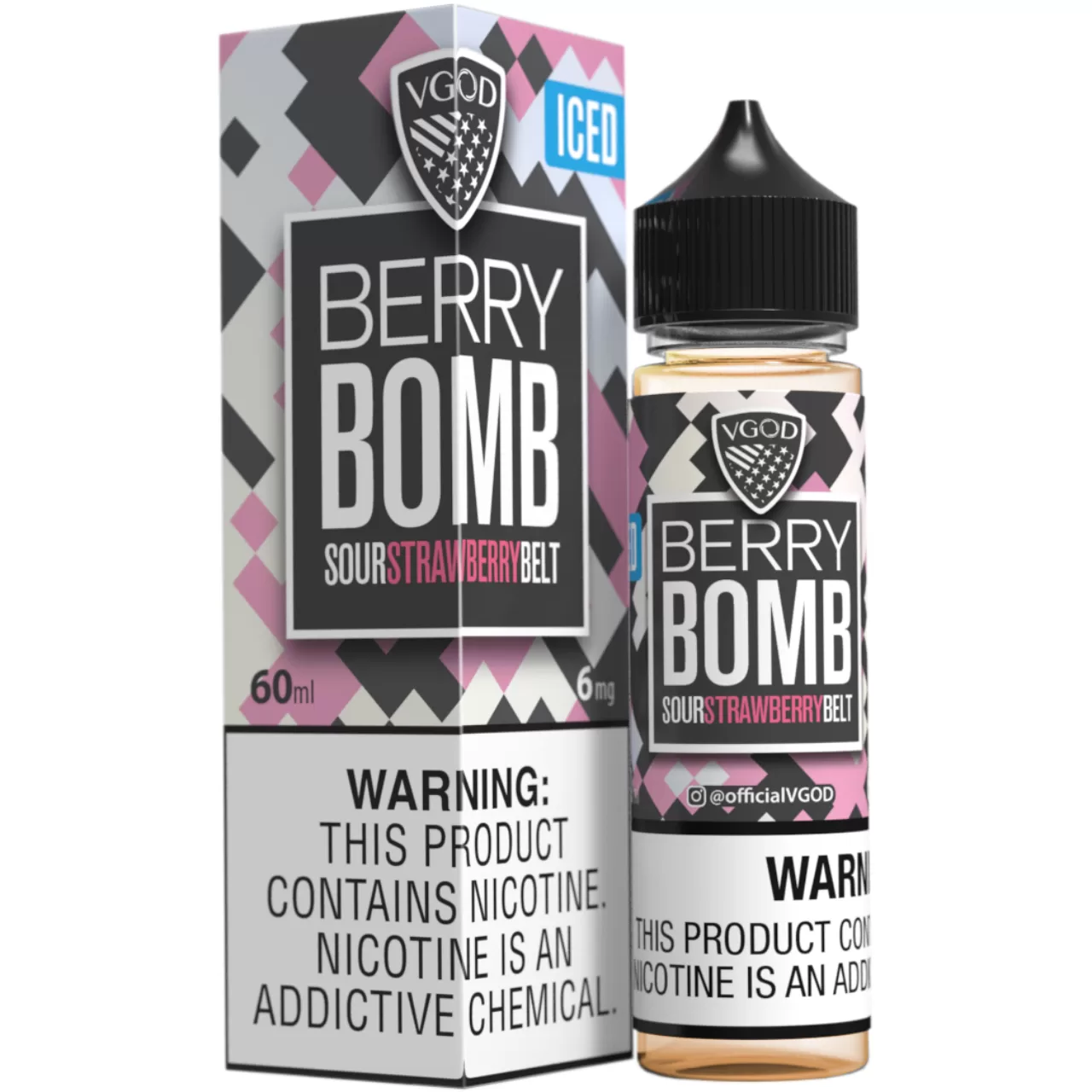 VGOD Iced Berry Bomb 60ml E-Juice 6mg VGOD Iced Berry Bomb 60ml E-Juice 6mg