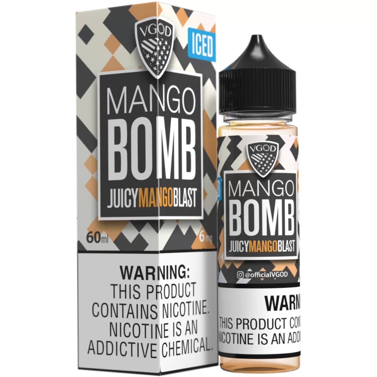 VGOD Iced Mango Bomb 60ml E-Juice 6mg VGOD Iced Mango Bomb 60ml E-Juice 6mg