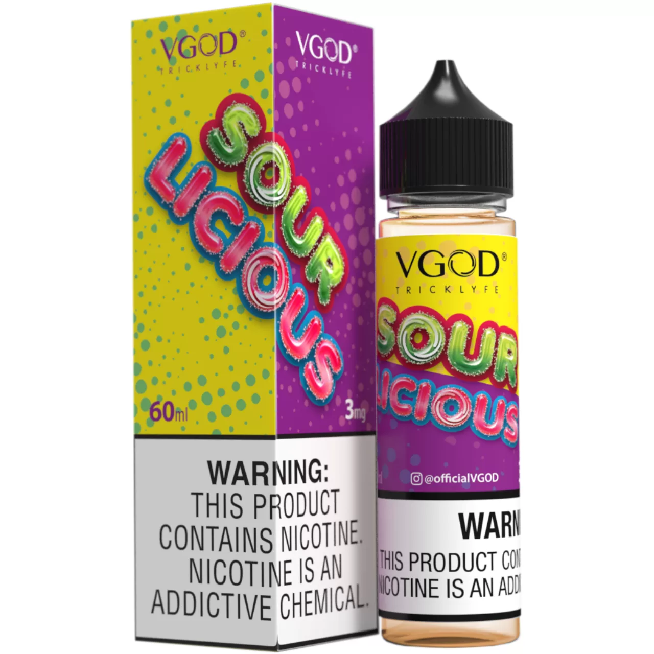 VGOD Sourlicious 60ml E-Juice 3mg VGOD Sourlicious 60ml E-Juice 3mg