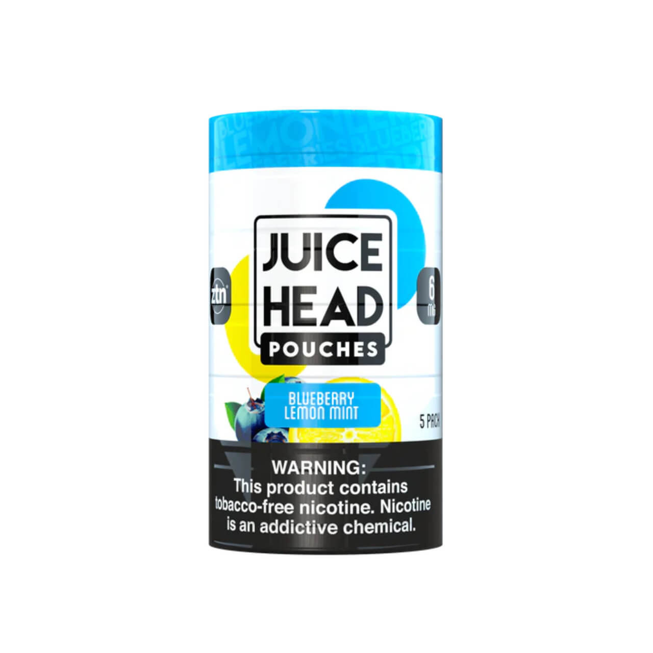 Juice Head ZTN Nicotine Pouches 5PK-Blueberry Lemon Mint Juice Head ZTN Nicotine Pouches 5PK-Blueberry Lemon Mint