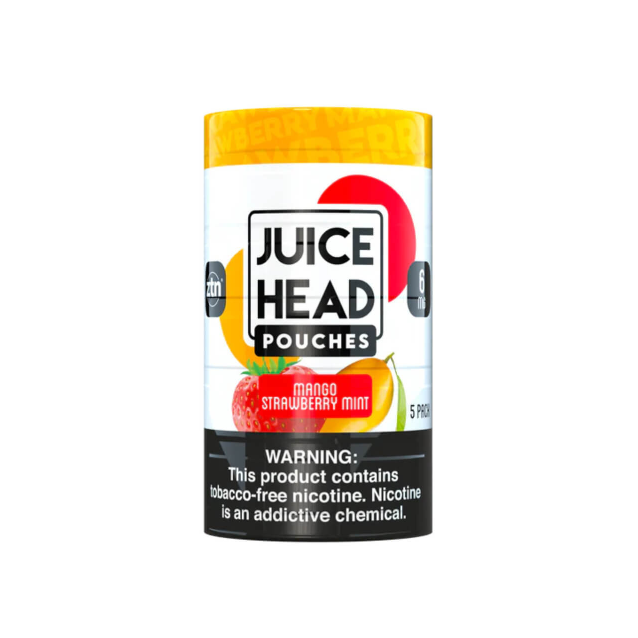 Juice Head ZTN Nicotine Pouches 5PK-Mango Strawberry Mint Juice Head ZTN Nicotine Pouches 5PK-Mango Strawberry Mint