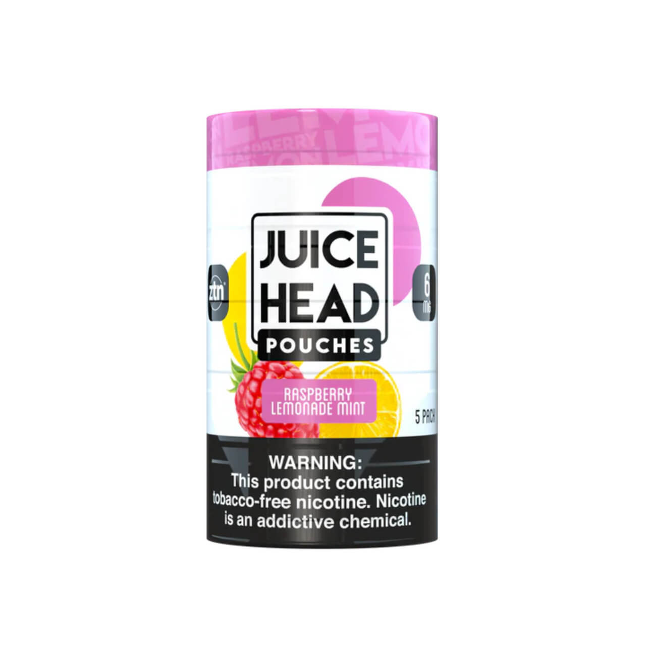 Juice Head ZTN Nicotine Pouches 5PK-Raspberry Lemonade Mint Juice Head ZTN Nicotine Pouches 5PK-Raspberry Lemonade Mint