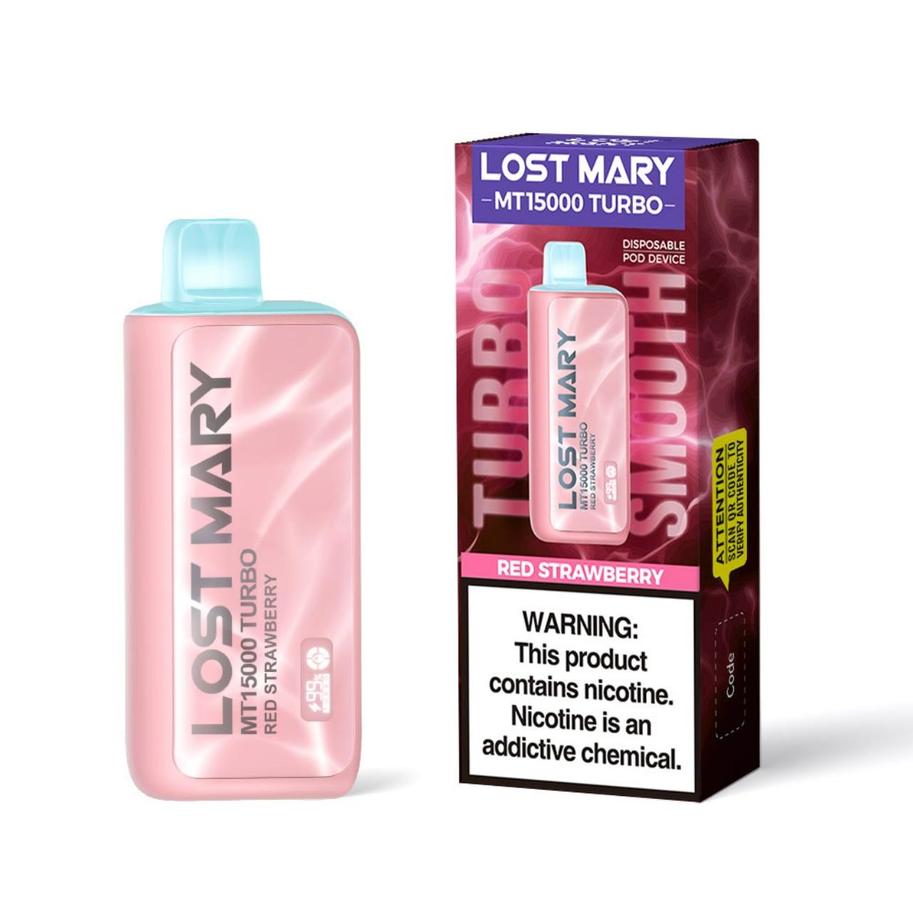 Lost Mary MT 15000 Puff Turbo Disposable Red Strawberry