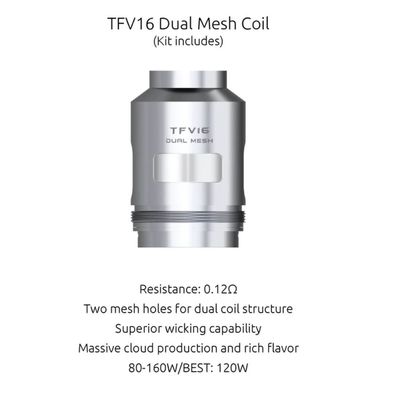 SMOK TFV16 Dual Mesh Replacement Coils - 3PK