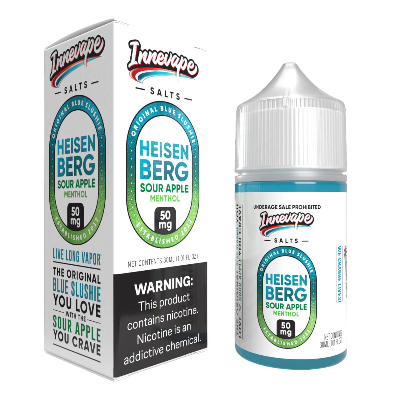 Innevape Heisenberg Sour Apple Menthol Salts 30ml E-Juice Innevape Heisenberg Sour Apple Menthol Salts 30ml E-Juice