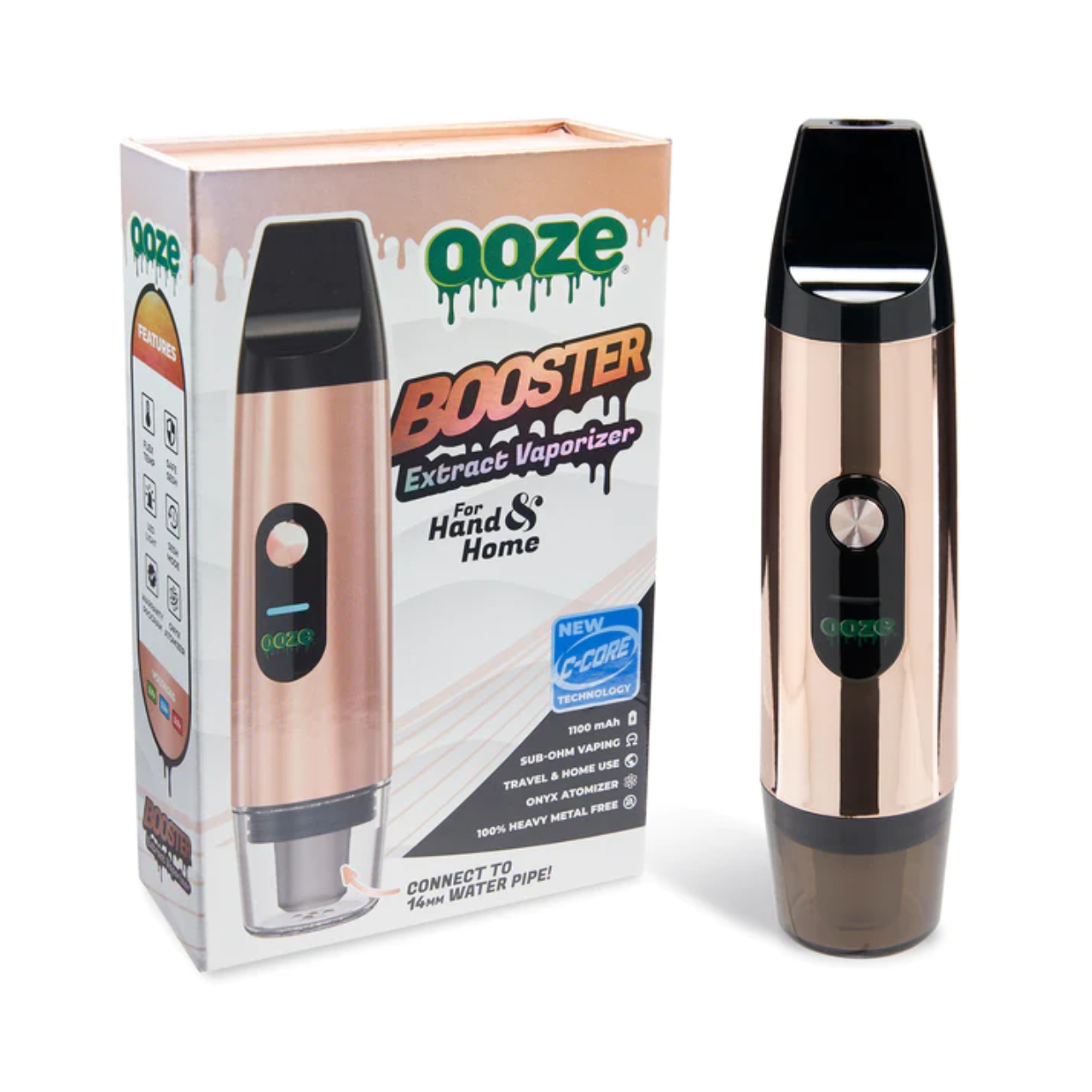 OOZE Booster Extract Vaporizer Black Rose OOZE Booster Extract Vaporizer Black Rose