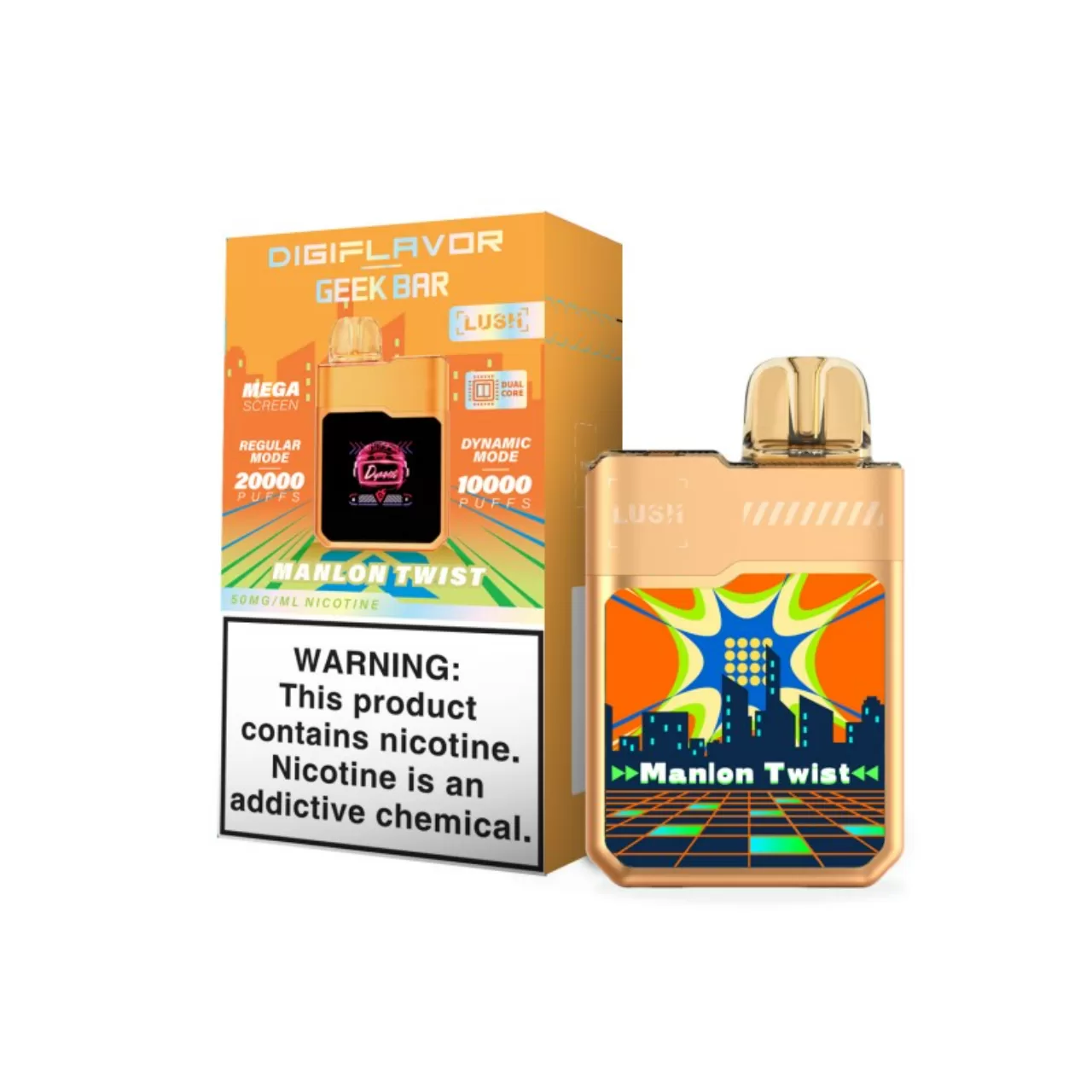 Digi Flavor x Geek Vape Lush 20,000 Puff Disposable Manion Twist Digi Flavor x Geek Vape Lush 20,000 Puff Disposable Manion Twist