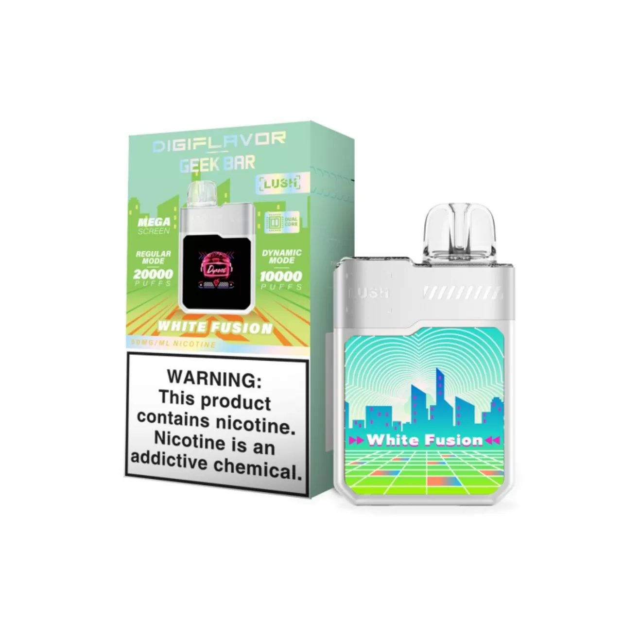 Digi Flavor x Geek Vape Lush 20,000 Puff Disposable White Fusion Digi Flavor x Geek Vape Lush 20,000 Puff Disposable White Fusion