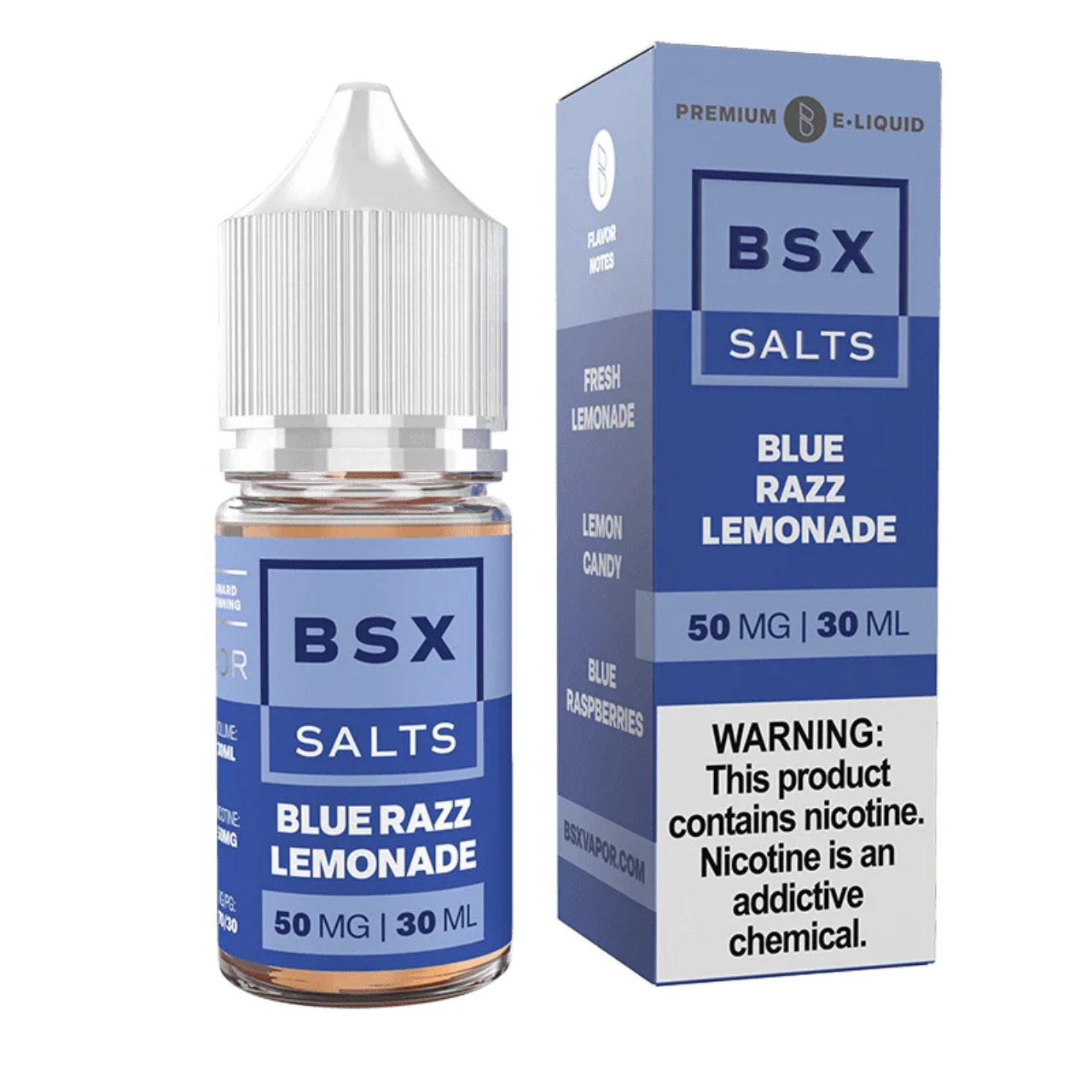 Glas BSX Blue Razz Lemonade Salts 30ml E-Juice Glas BSX Blue Razz Lemonade Salts 30ml E-Juice