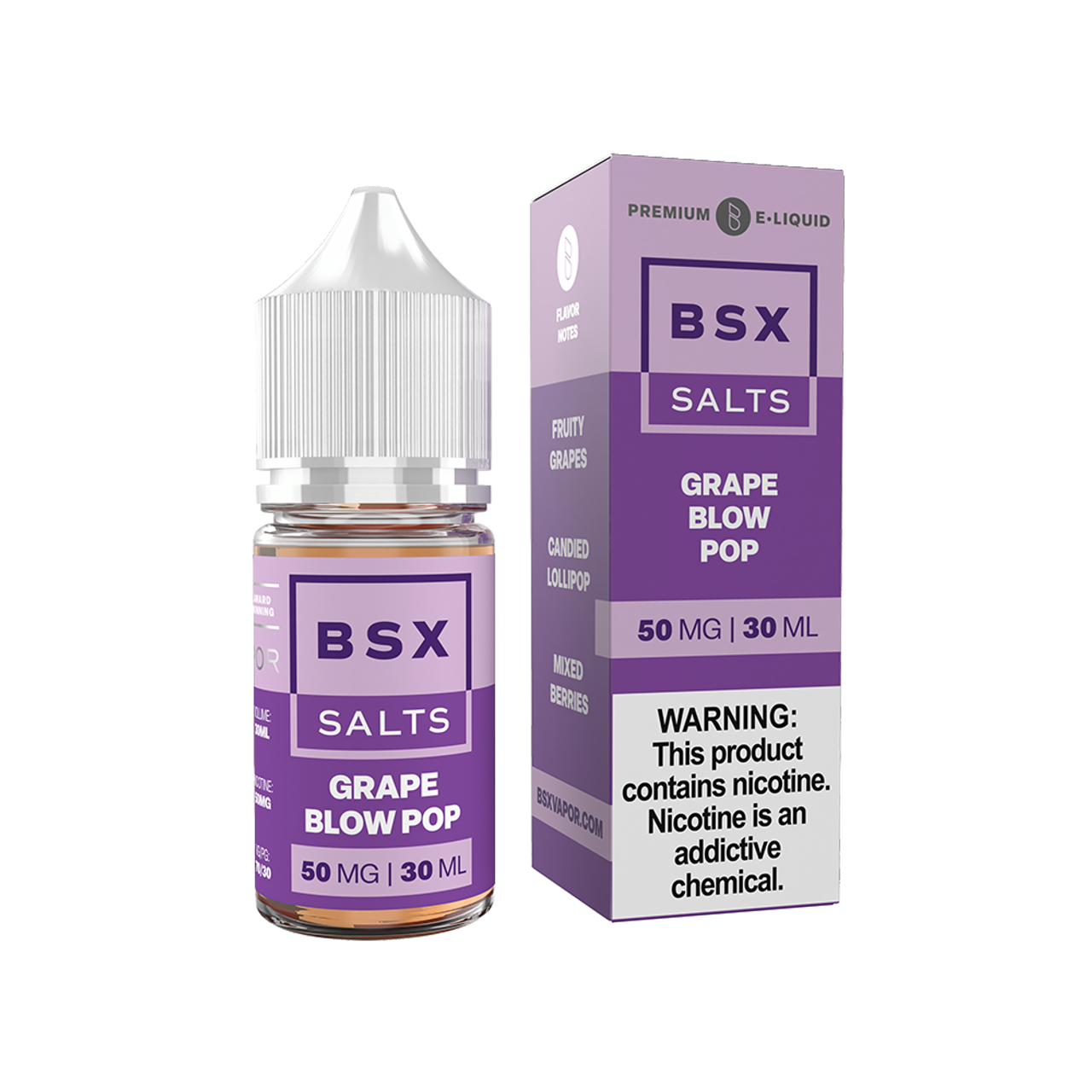 Glas BSX Grape Blow Pop Salts 30ml E-Juice Glas BSX Grape Blow Pop Salts 30ml E-Juice