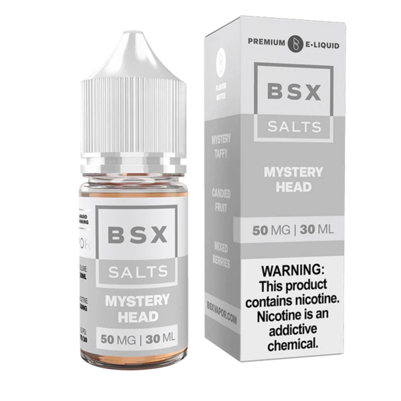 Glas BSX Mystery Head Salts 30ml E-Juice Glas BSX Mystery Head Salts 30ml E-Juice