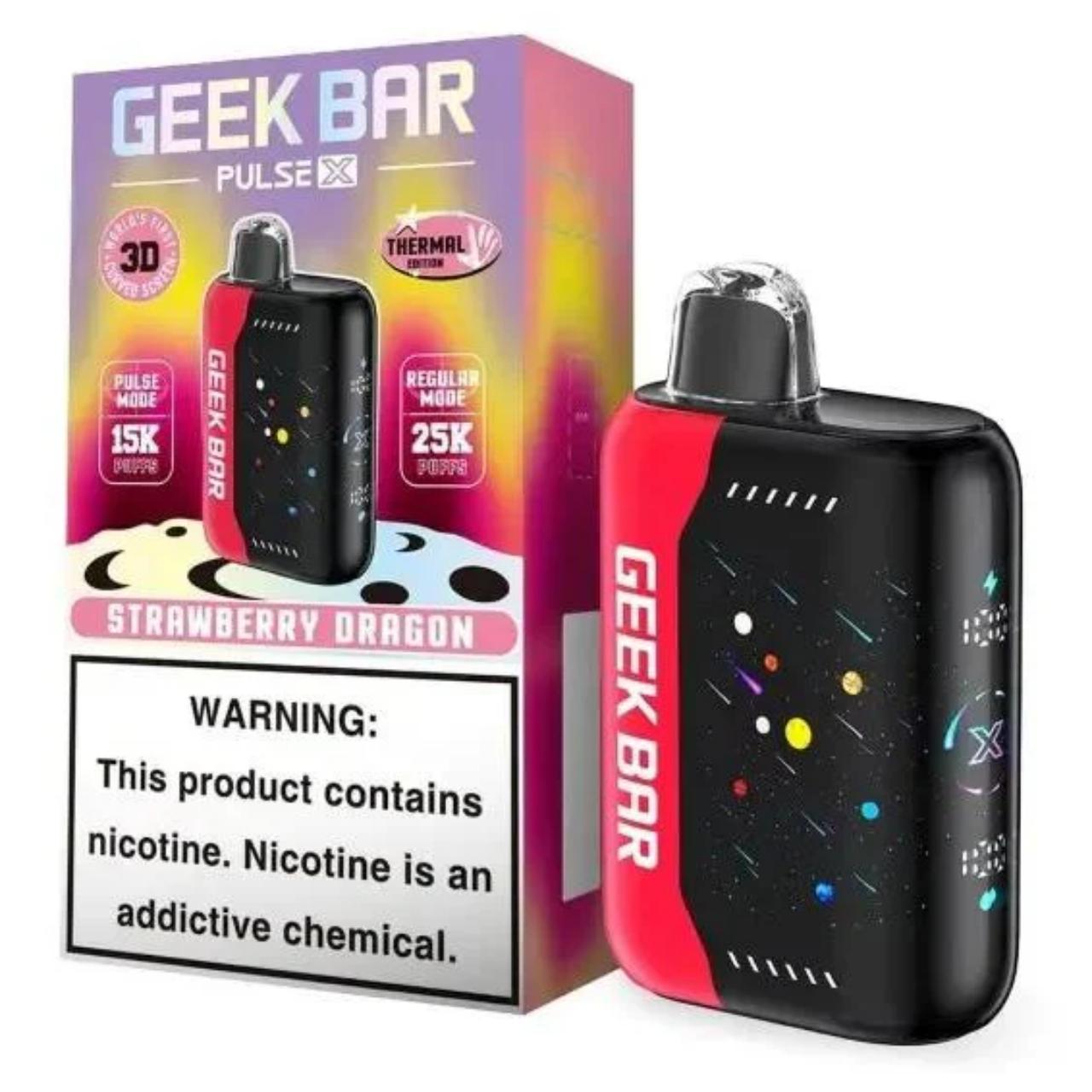Geek Vape Pulse X 25000 Puff Disposable Strawberry Dragon - Thermal Edition Geek Vape Pulse X 25000 Puff Disposable Strawberry Dragon - Thermal Edition