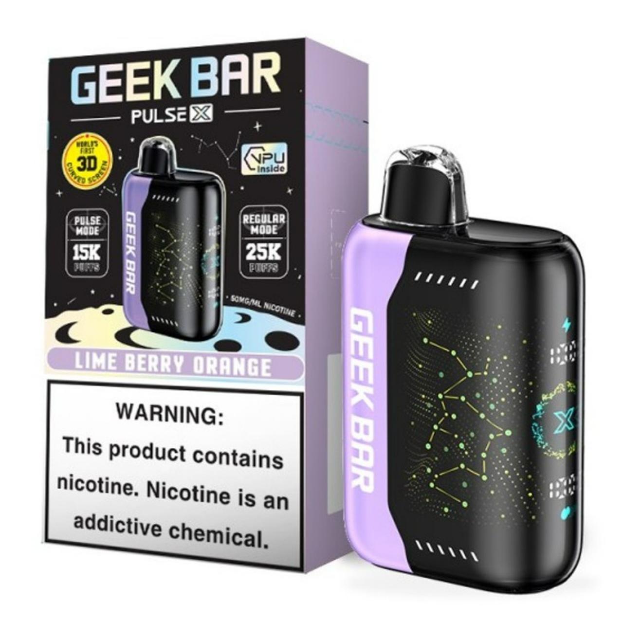 Geek bar Pulse X 25000 Puff Disposable Lime Berry Orange Geek bar Pulse X 25000 Puff Disposable Lime Berry Orange