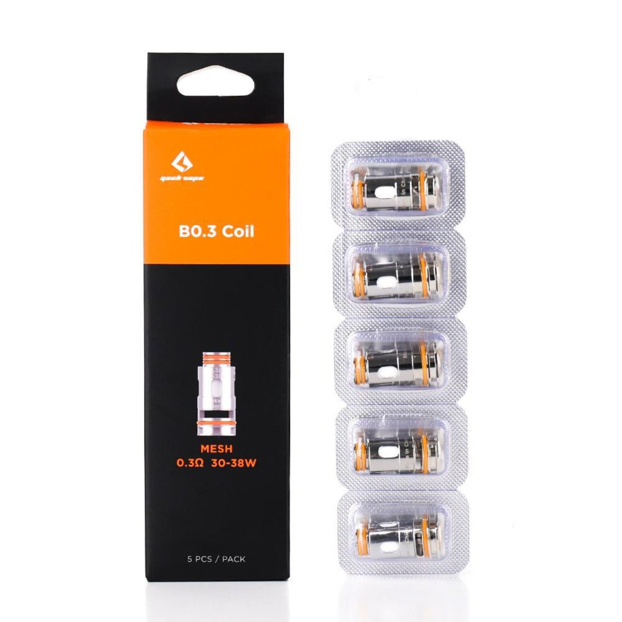 GeekVape B Series Replacement Coil 5PK-0.3 OHMS GeekVape B Series Replacement Coil 5PK-0.3 OHMS