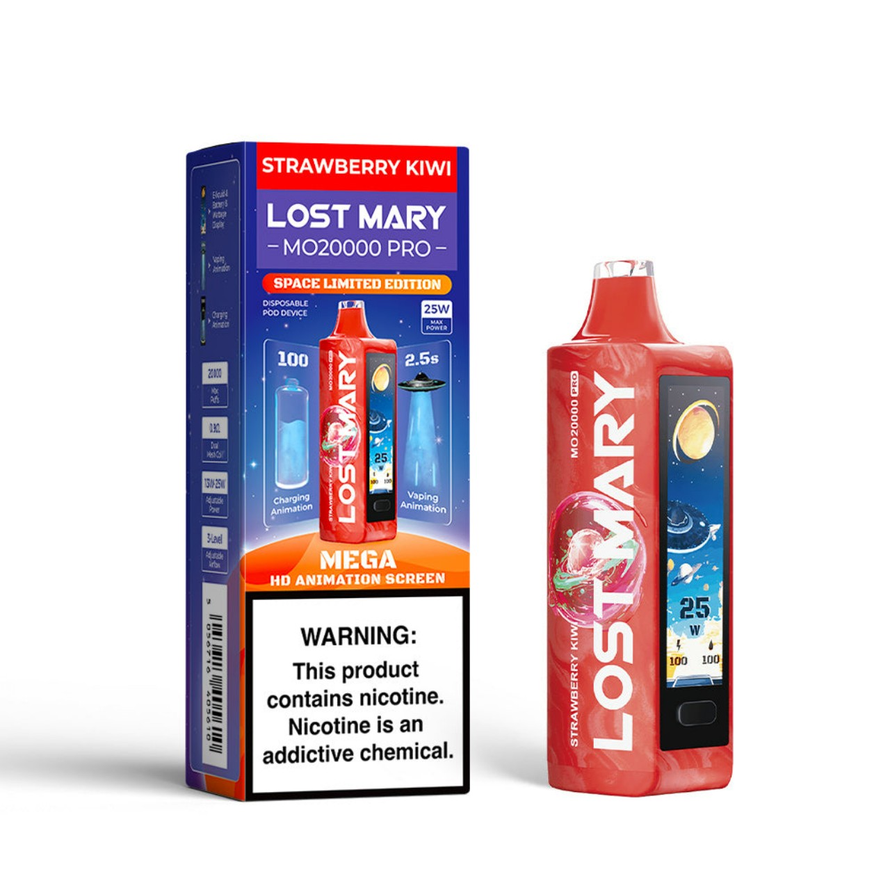 Lost Mary MO20000 Pro 20000 Puff Disposable Space Limited Edition - Strawberry Kiwi Lost Mary MO20000 Pro 20000 Puff Disposable Space Limited Edition - Strawberry Kiwi