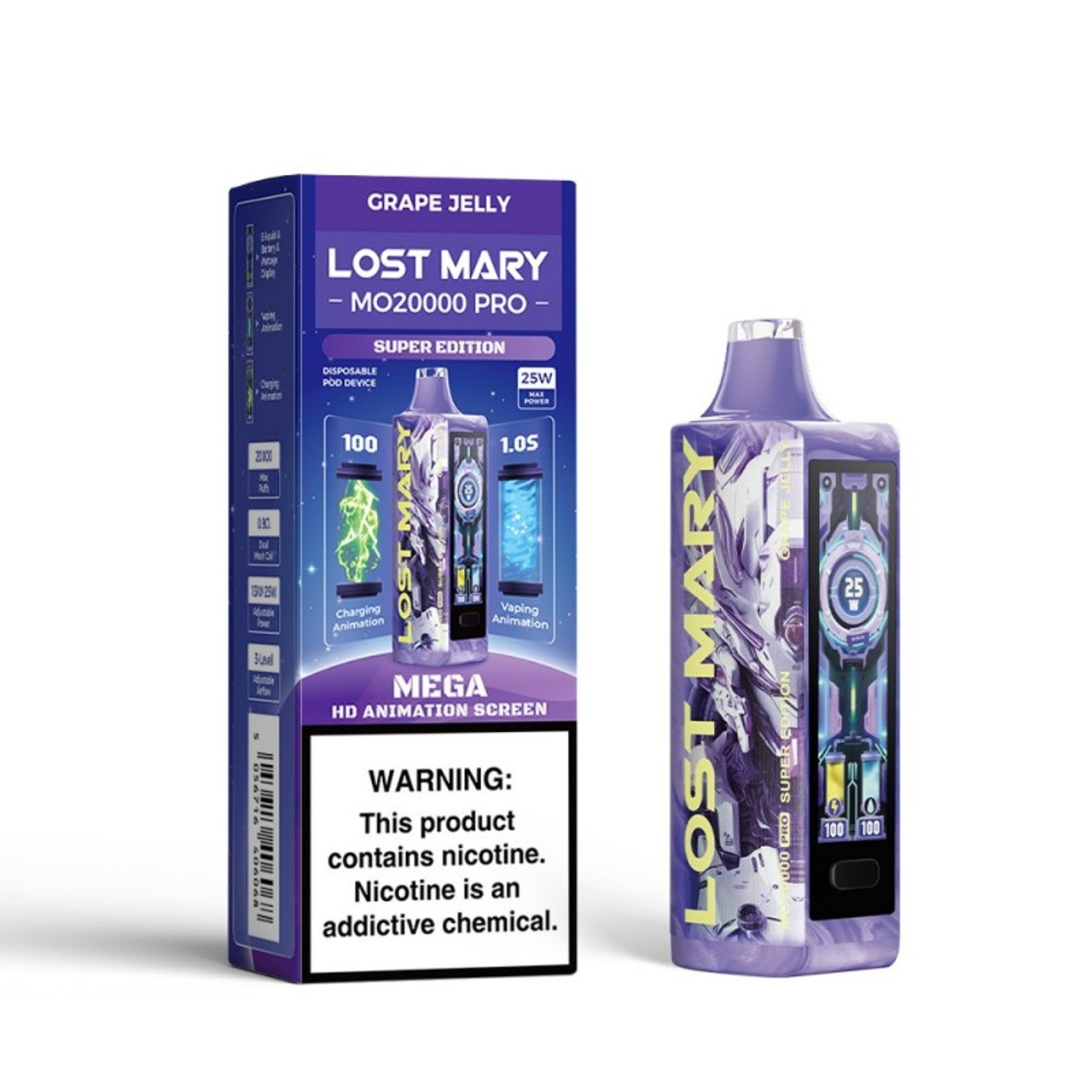 Lost Mary MO20000 Pro 20000 Puff Disposable Super edition - Grape Jelly Lost Mary MO20000 Pro 20000 Puff Disposable Super edition - Grape Jelly