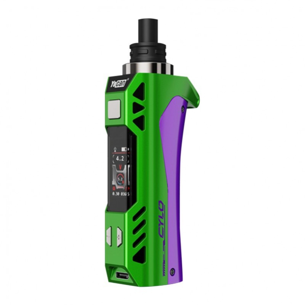 Yocan Cylo Portable Wax Pen Green Purple Yocan Cylo Portable Wax Pen Green Purple