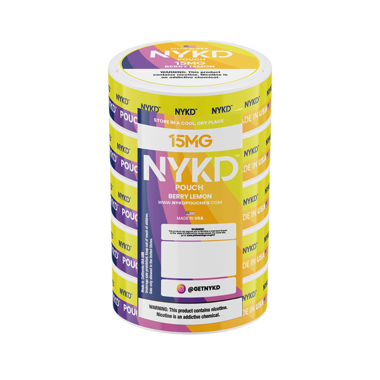 NYKD Nicotine Pouches - 5PK Berry Lemon - 15MG NYKD Nicotine Pouches - 5PK Berry Lemon - 15MG
