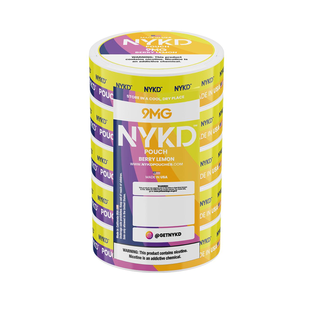 NYKD Nicotine Pouches - 5PK Berry Lemon - 9MG NYKD Nicotine Pouches - 5PK Berry Lemon - 9MG
