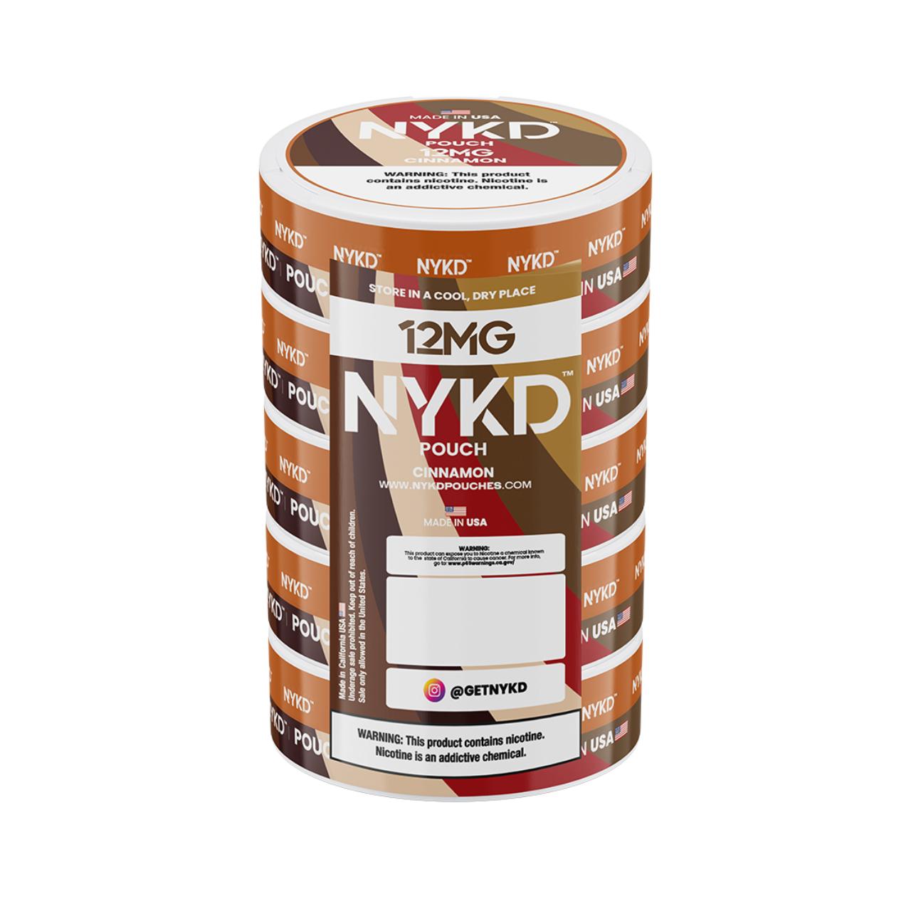 NYKD Nicotine Pouches - 5PK Cinnamon - 12MG NYKD Nicotine Pouches - 5PK Cinnamon - 12MG