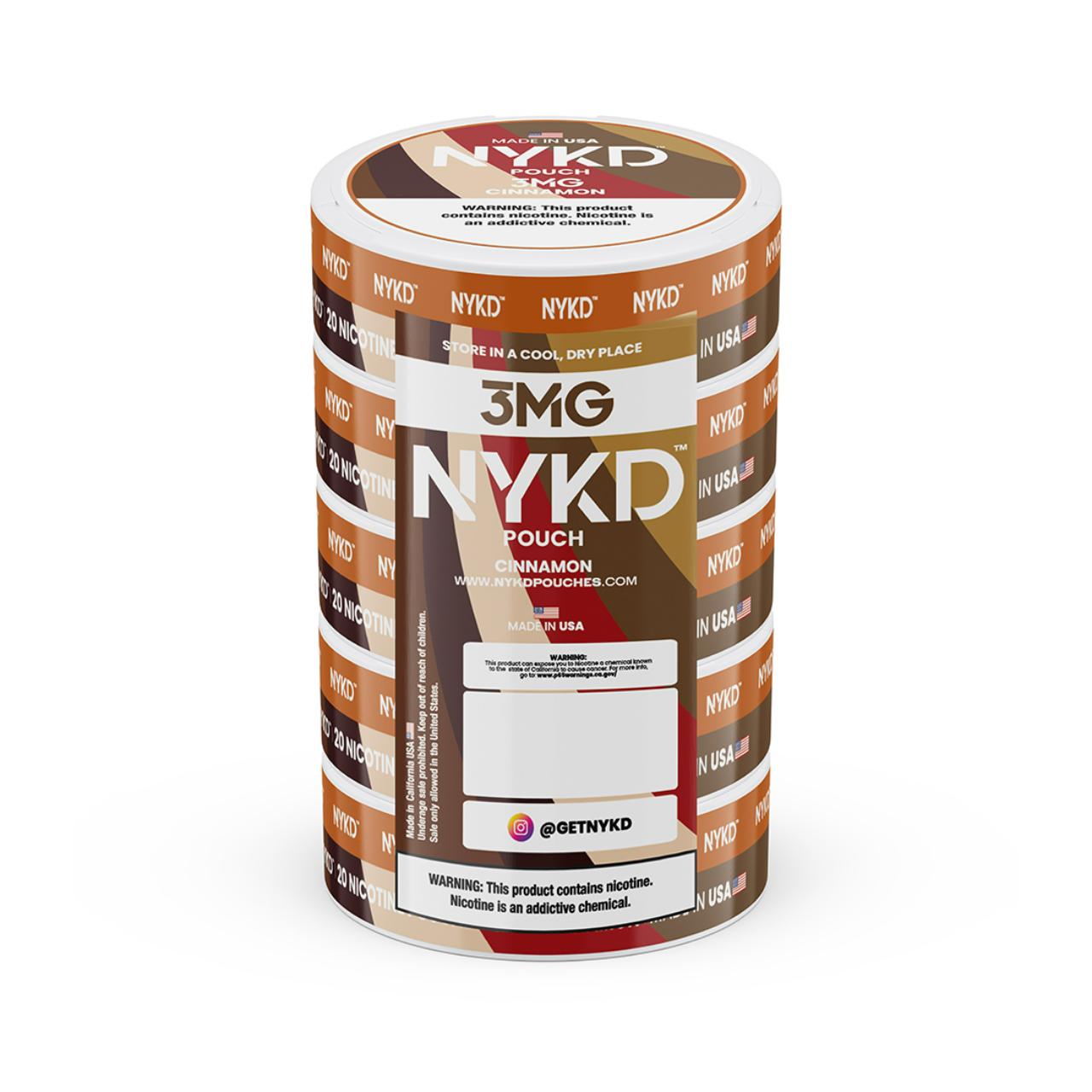 NYKD Nicotine Pouches - 5PK Cinnamon - 3MG NYKD Nicotine Pouches - 5PK Cinnamon - 3MG