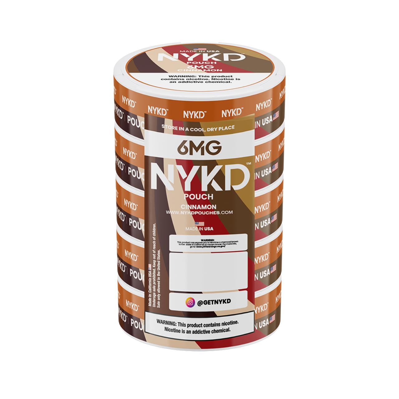 NYKD Nicotine Pouches - 5PK Cinnamon - 6MG NYKD Nicotine Pouches - 5PK Cinnamon - 6MG