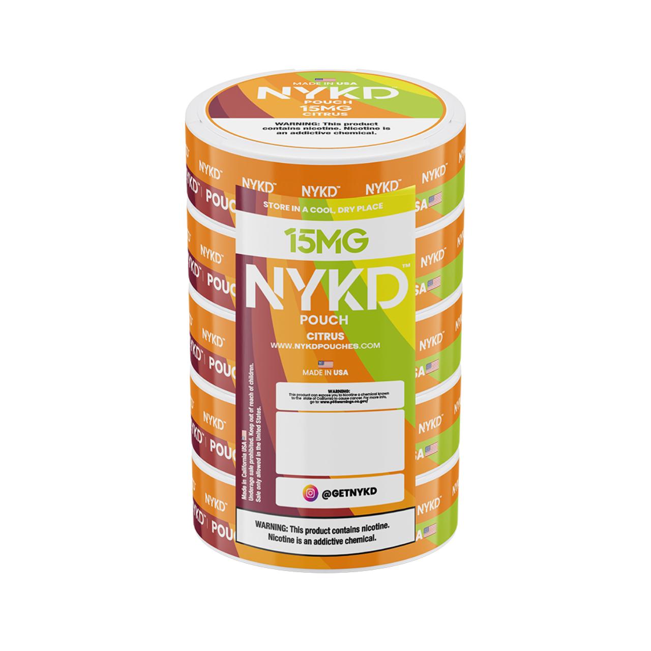 NYKD Nicotine Pouches - 5PK Citrus - 15MG NYKD Nicotine Pouches - 5PK Citrus - 15MG