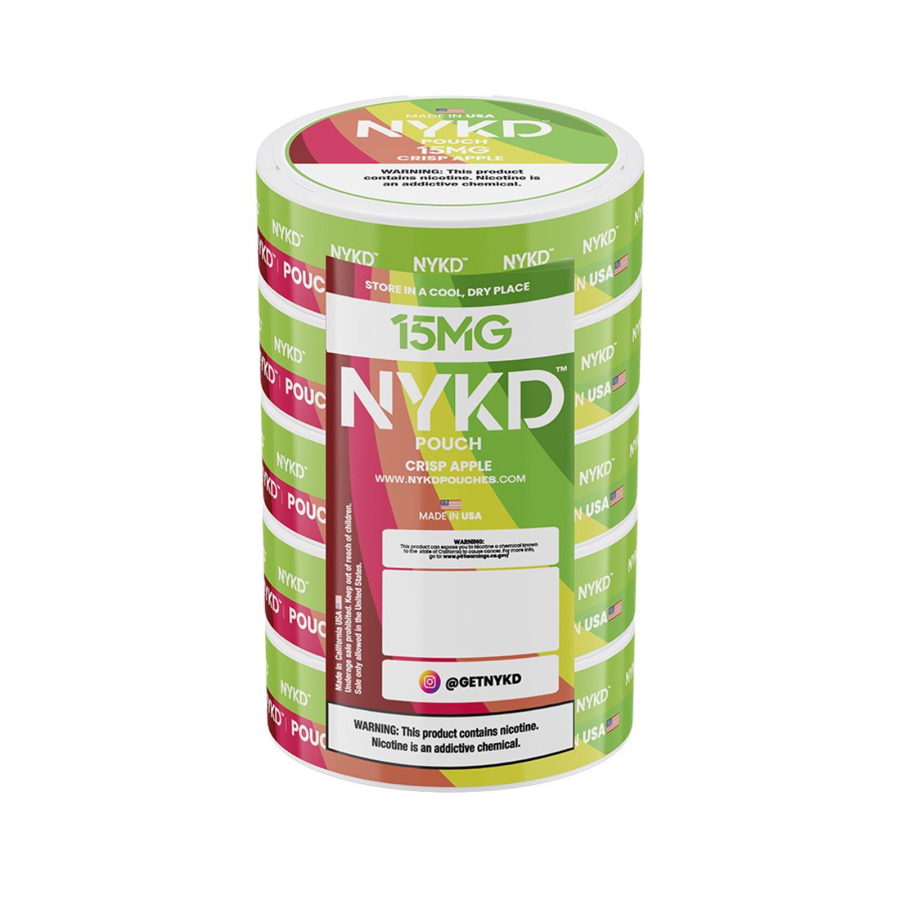 NYKD Nicotine Pouches - 5PK Crisp Apple - 15MG NYKD Nicotine Pouches - 5PK Crisp Apple - 15MG