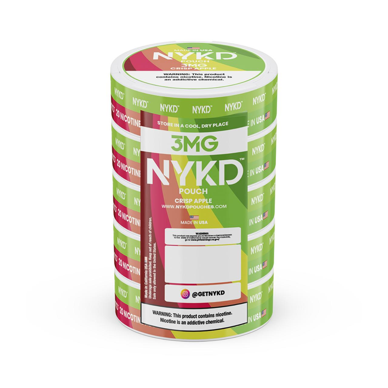 NYKD Nicotine Pouches - 5PK Crisp Apple - 3MG NYKD Nicotine Pouches - 5PK Crisp Apple - 3MG