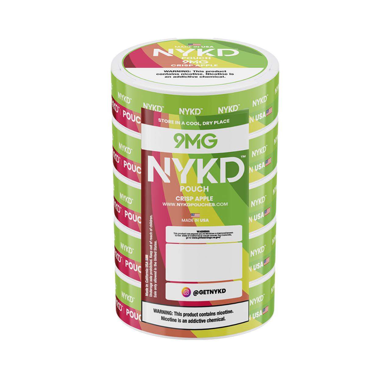 NYKD Nicotine Pouches - 5PK Crisp Apple - 9MG NYKD Nicotine Pouches - 5PK Crisp Apple - 9MG