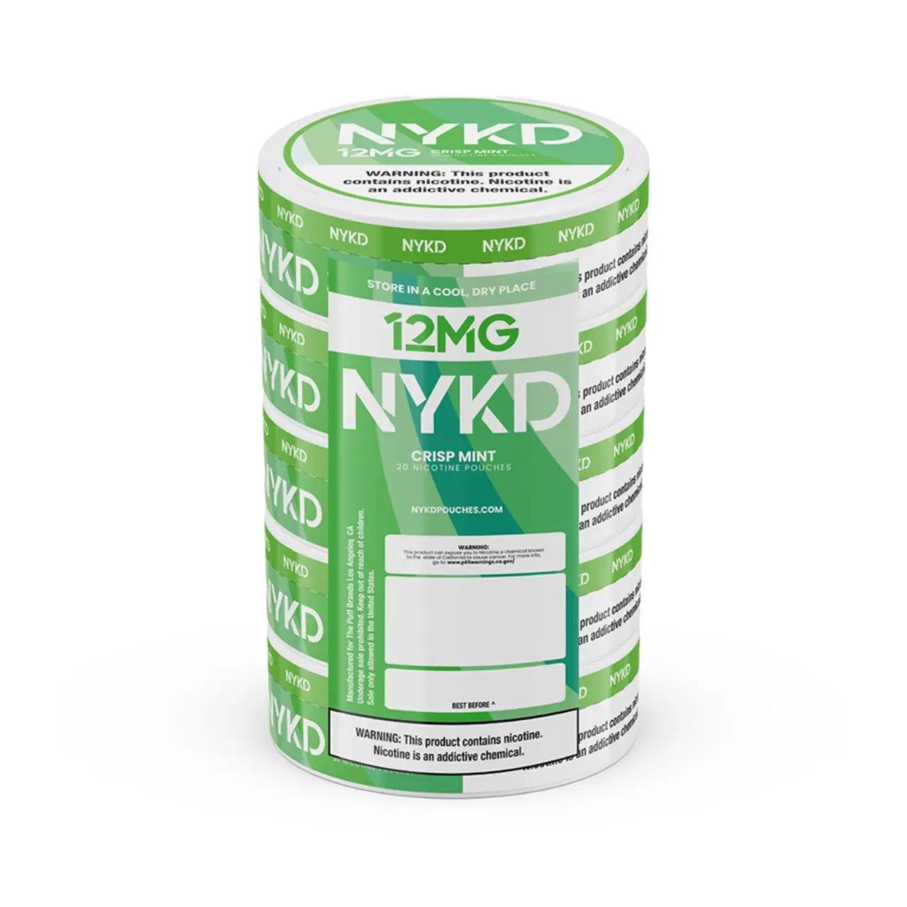 NYKD Nicotine Pouches - 5PK Crisp Mint - 12MG NYKD Nicotine Pouches - 5PK Crisp Mint - 12MG