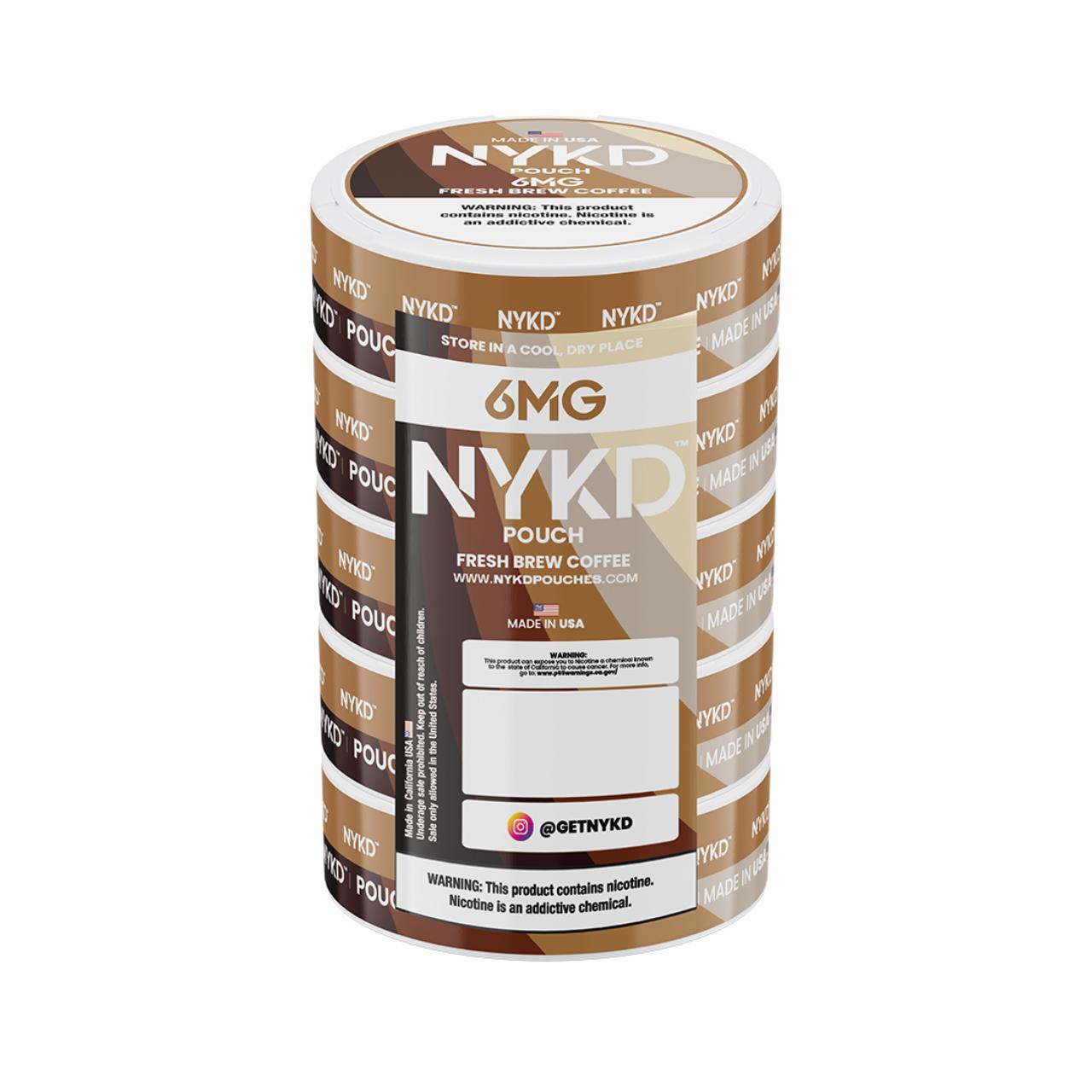 NYKD Nicotine Pouches - 5PK Fresh Brew Coffee - 6MG NYKD Nicotine Pouches - 5PK Fresh Brew Coffee - 6MG