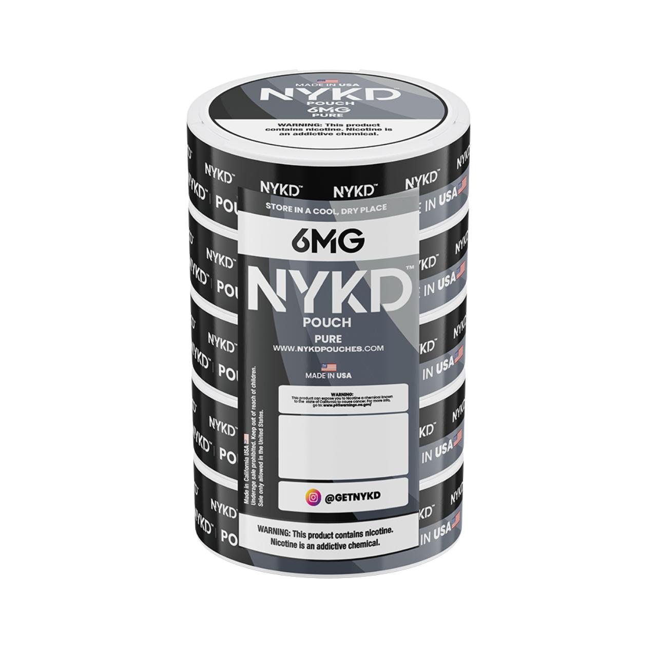 NYKD Nicotine Pouches - 5PK Pure - 6MG NYKD Nicotine Pouches - 5PK Pure - 6MG