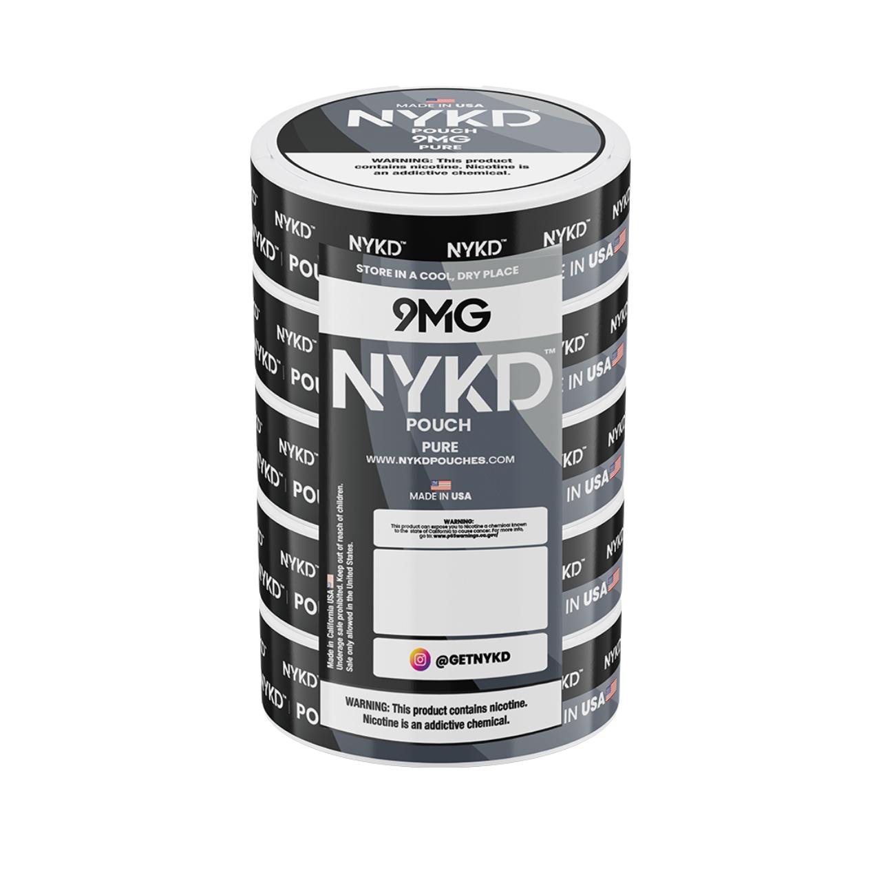 NYKD Nicotine Pouches - 5PK Pure - 9MG NYKD Nicotine Pouches - 5PK Pure - 9MG